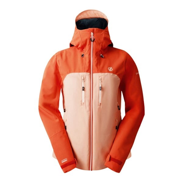 Dare 2B Womens/Ladies Diverging Waterproof Jacket - Burnt Sienna/Shrimp