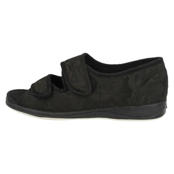 Padders Ladies Padders Wide Fitting Open Toe Slippers - Lydia