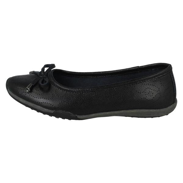 Down to Earth Ladies Down To Earth Wavey Punch Details Casual Shoes F80572