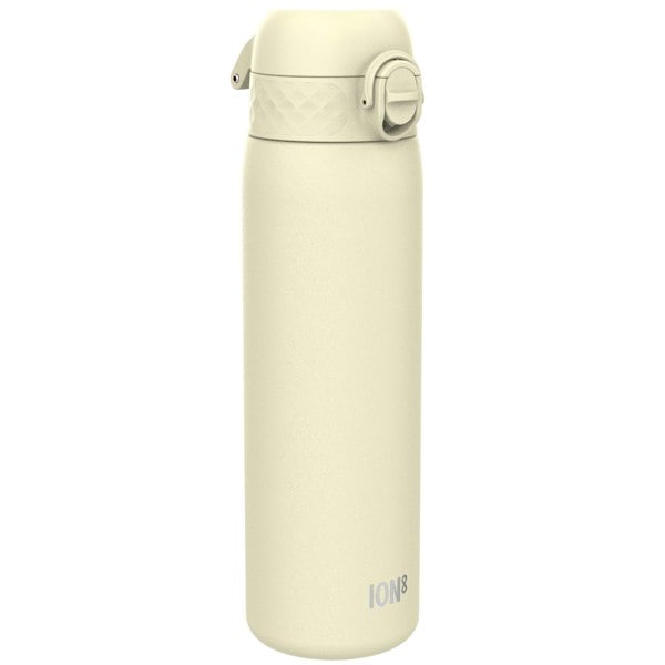 ION8 Leak Proof Slim Water Bottle, Stainless Steel, Creamy White, 600ml (20oz)