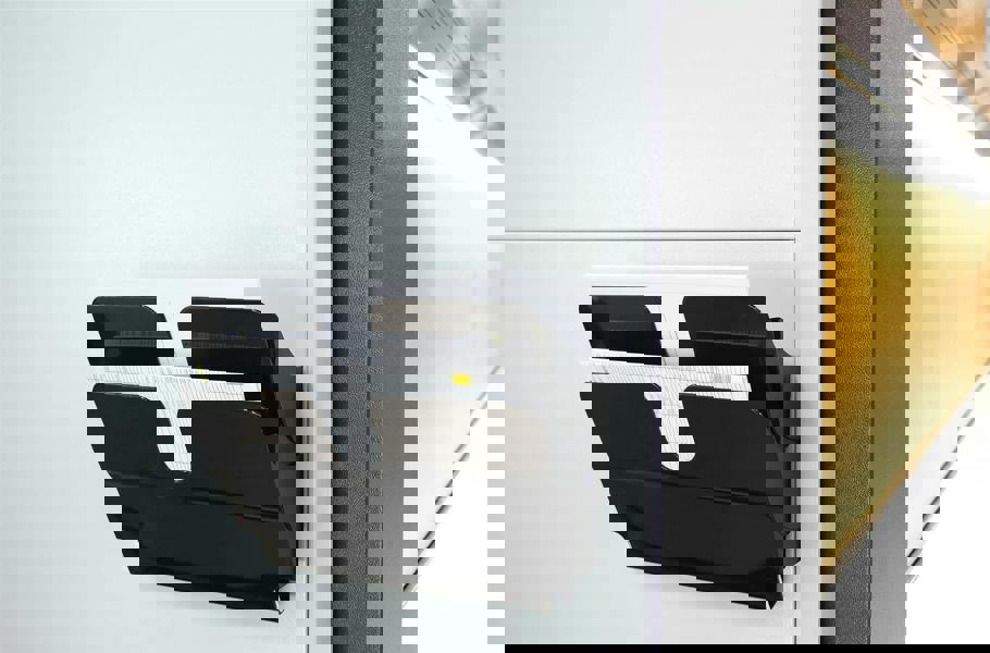 Durable A4 Magnetic Literature Holder | Dual Wall Display | FLEXIPLUS | Black