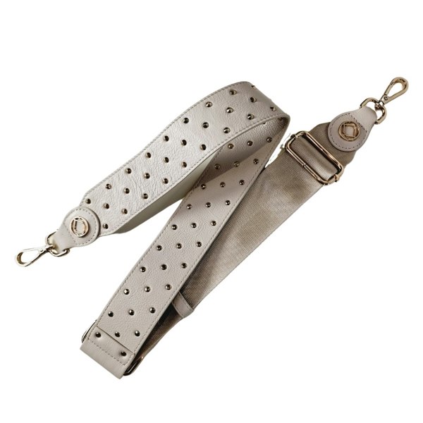 KeriKit England Stevie Studded Leather Strap - Putty