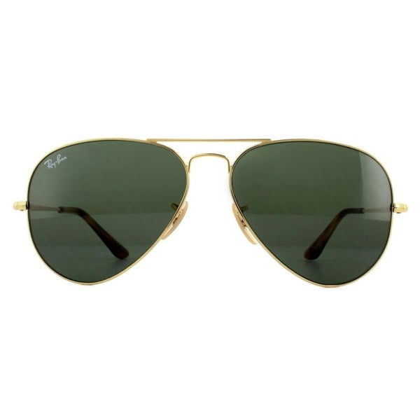 Ray-Ban Sunglasses Aviator Metal II RB3689 914731 Gold Green