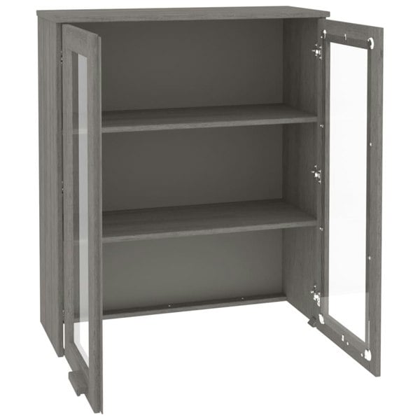 Berkfield Top for Highboard HAMAR Light Grey 85x35x100cm Solid Wood Pine
