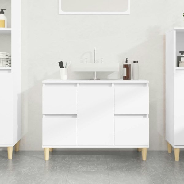 Berkfield Sink Cabinet White 80x33x60 cm Engineered Wood