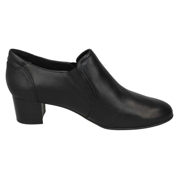 Clarks Ladies Clarks Chunky Stacked Heel Smart Trouser Shoes Linnae Way