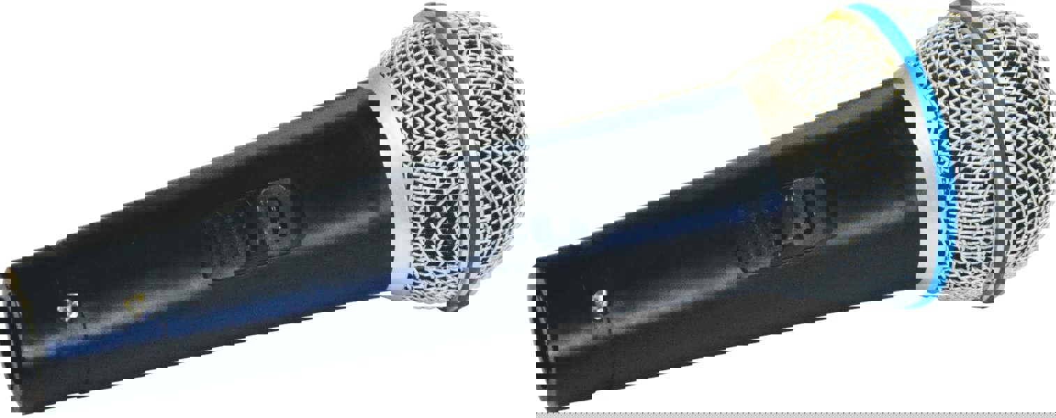 St Helens Mr Entertainer Dynamic Handheld Karaoke Microphone With Lead 600 Ohm Black and Silver