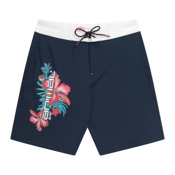 Animal Womens/Ladies Nora Classic Floral Swim Shorts - Indigo
