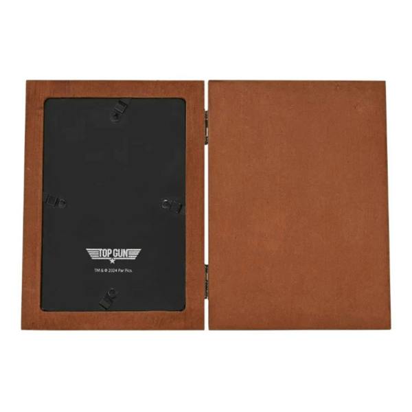 Widdop & Co Top Gun Top Dad Folding Photo Frame Brown