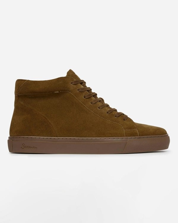 Oliver Sweeney Laxey Mens Suede Hi-Tops - Tan