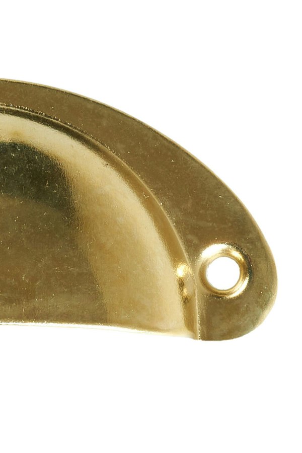 Living and Home 2Pcs Iron-nickel Alloy Cupboard Drawer Shell Cup Pull Handle for Cabinet, Drawers, Closet, Furniture Accessories