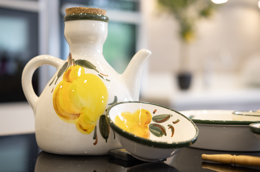 Verano Spanish Ceramics Buena Vida - Tapas Bowls Lemon Pattern