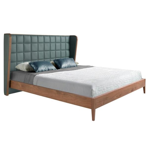 Angel Cerdá Dark green leatherette bed 7148