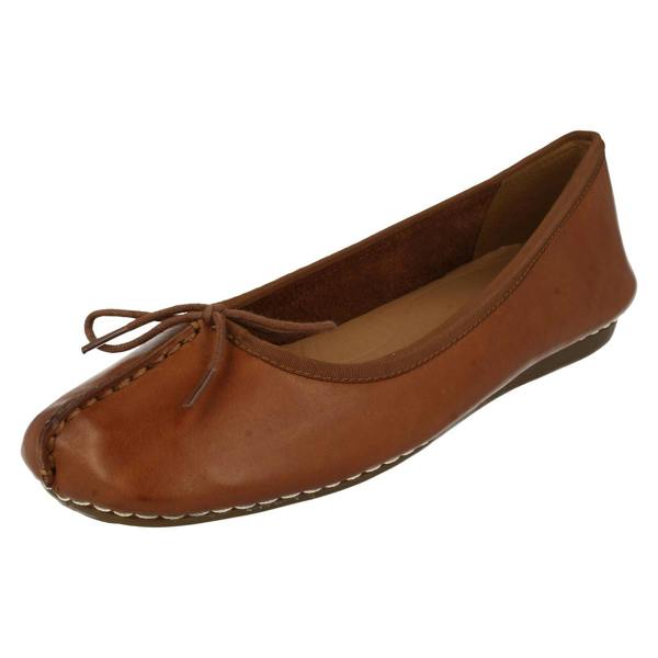 Clarks Ladies Clarks Comfort Everyday Flats Freckle Ice