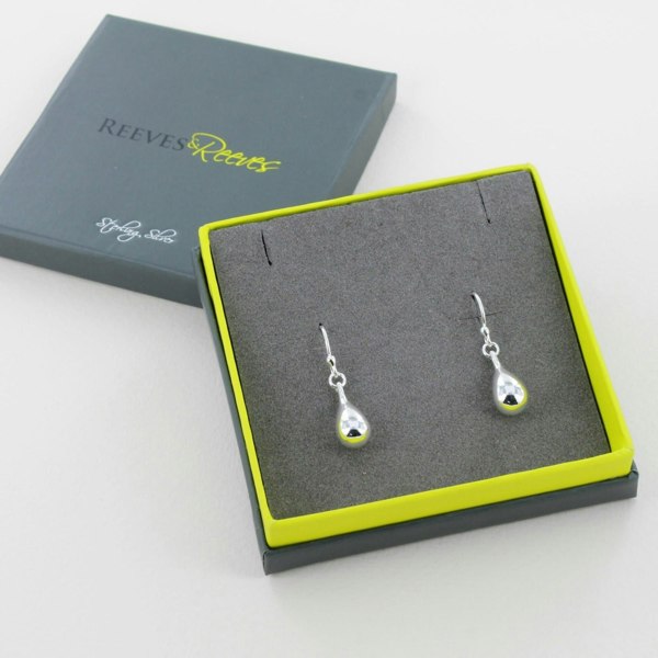 Sterling Silver Tear Drop Earring - Reeves & Reeves