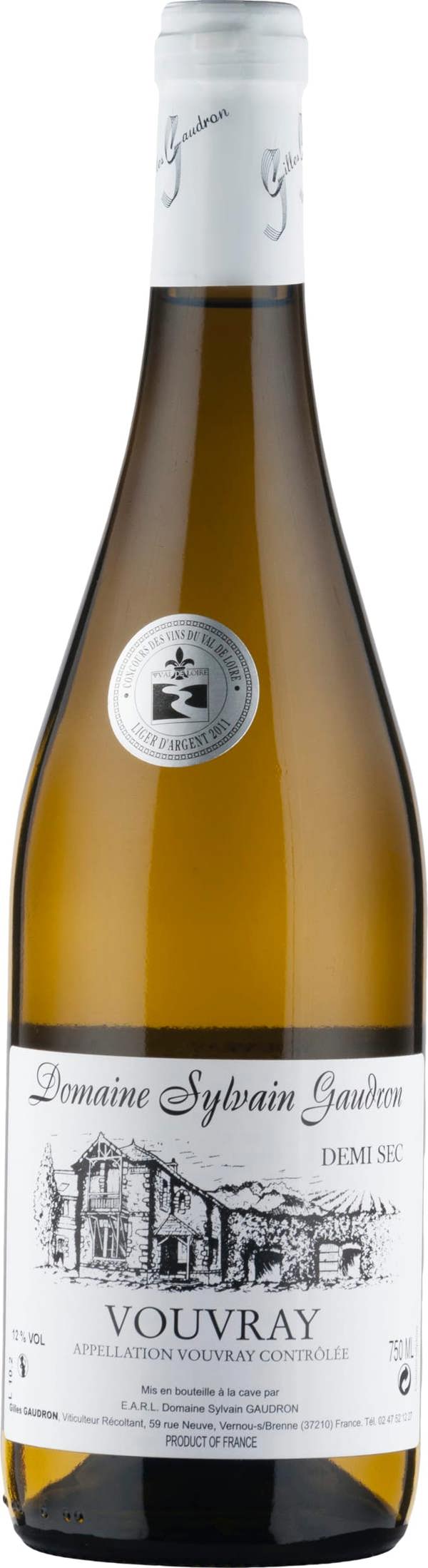 Sylvain Gaudron Vouvray Demi-Sec 2023 75cl