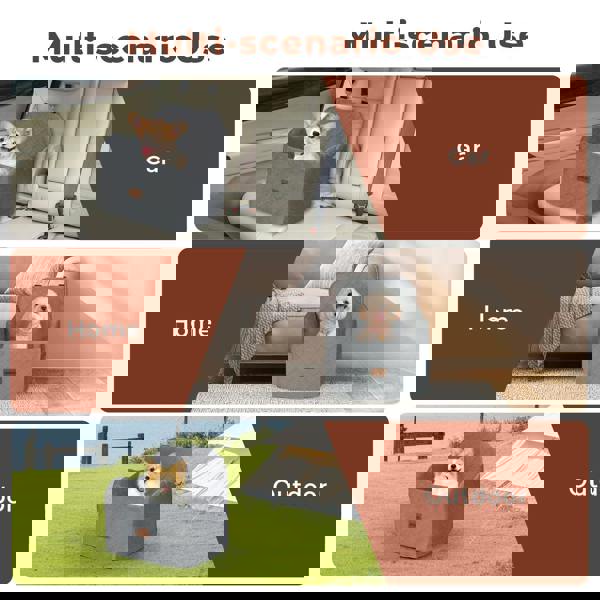 Skylos Dog Booster Car Seat for Small to Medium Pets up to 35 lbs Portable Grey