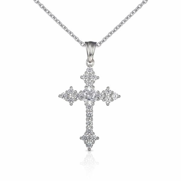 namana 925 Sterling Silver Gothic Cross Pendant Necklace For Women
