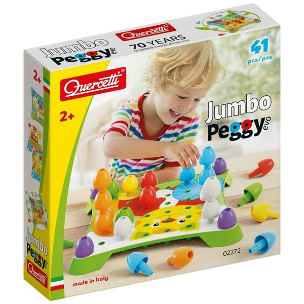Quercetti Jumbo Peggy Evo - 41 Pieces