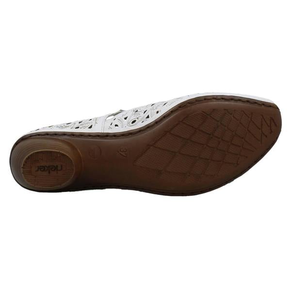 Rieker Ladies Rieker Hook And Loop Heeled Shoes 43773