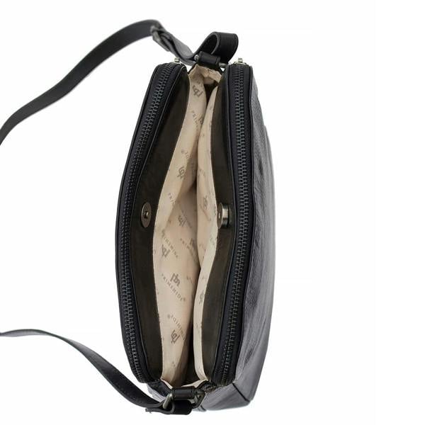 PRIMEHIDE Orion Leather Handbag Double Zipper