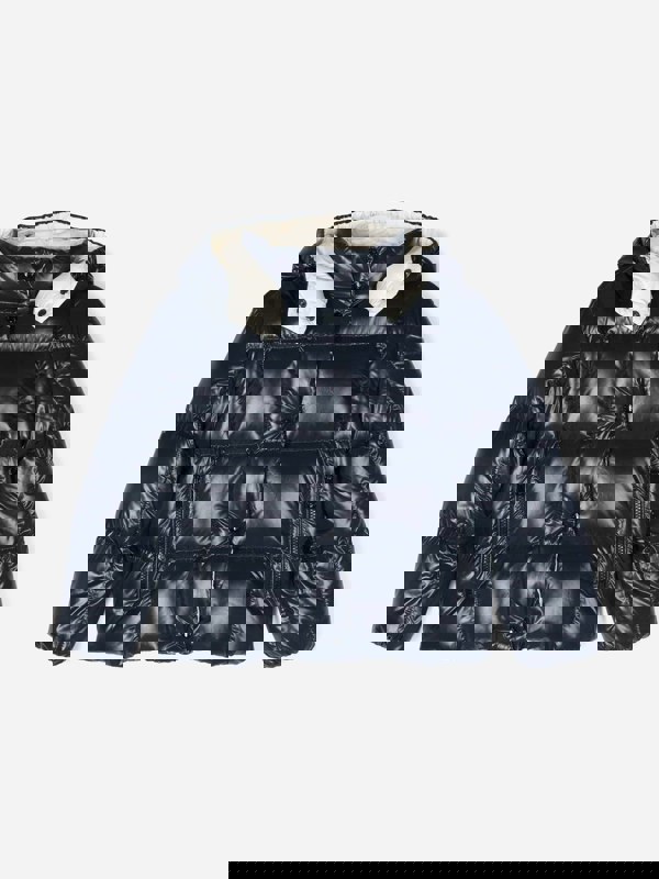 Moncler Enfant Girls Down Padded Parana Jacket in Navy