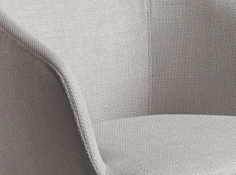 Angel Cerdá Light Grey Fabric Swivel Chair 4133