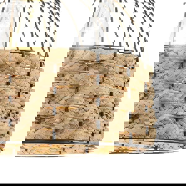 Traditional Birds Cage Black Easy Fit Pendant Shade with Paper Rope Image 4