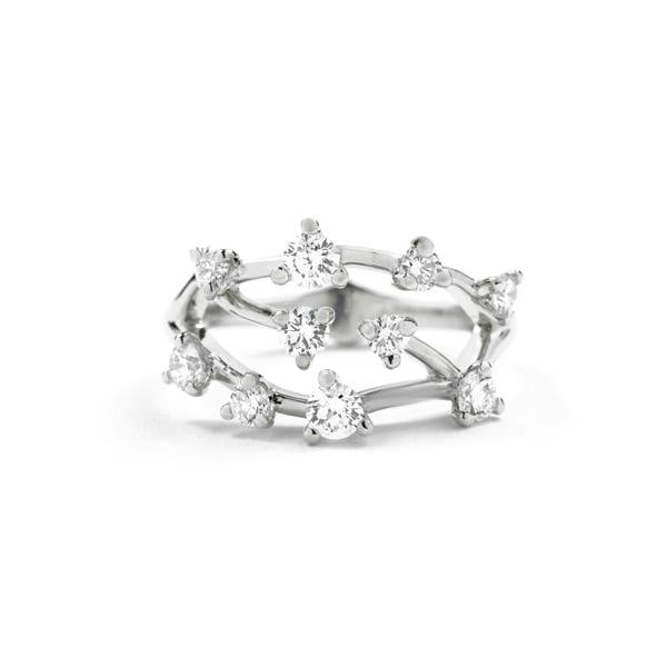 Sarah Layton Diamond Blossom Ring, 0.75ct - 18ct White Gold