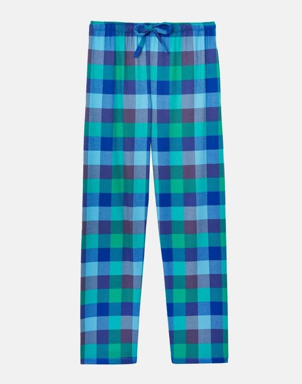 Women's Brushed Cotton Pyjama Trousers – Blue Shire Square - British Boxers