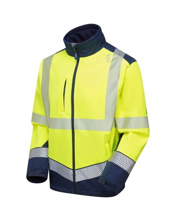 Leo Workwear Bowden EcoViz Softshell Jacket