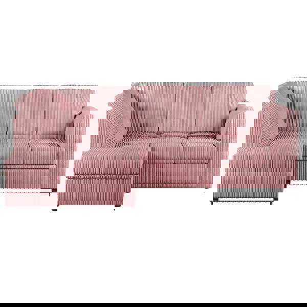 Furnishings For Less Luxor Cord Fabric 4 Seater Corner Sofa Full Back