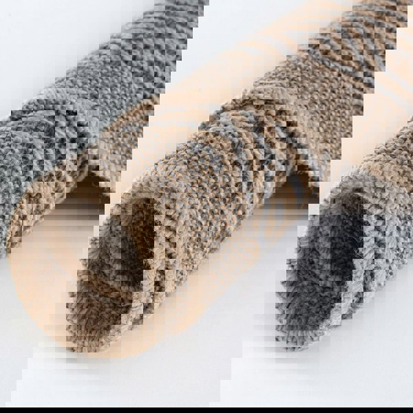 Nature Outdoor Rug Dark Grey jute-look designs and soft, non-shedding texture, moisture and UV protected.