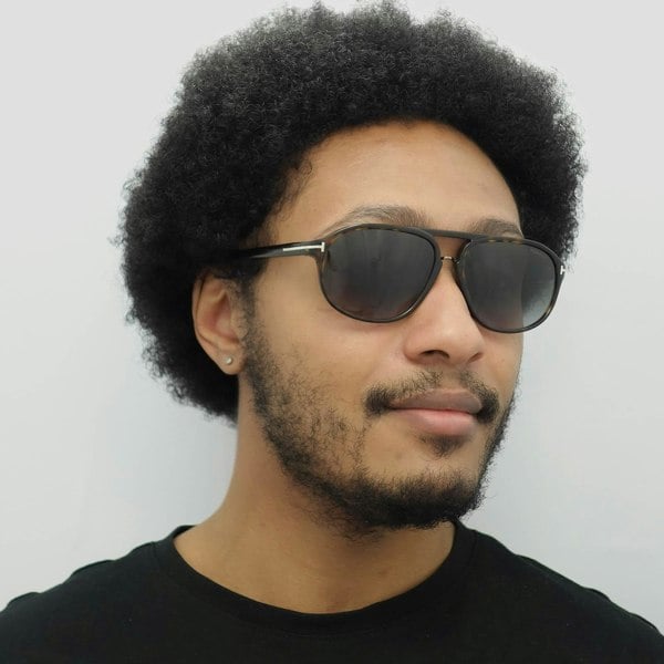 Tom Ford Sunglasses 0447 Jacob 52B Dark Havana Smoke Grey Gradient