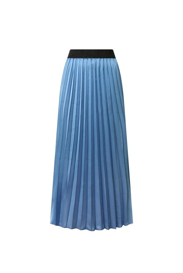 James Lakeland Blue Pleated Maxi Skirt