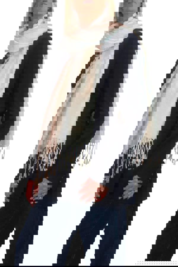 Paulo Due Block Stripe Animal Print Scarf