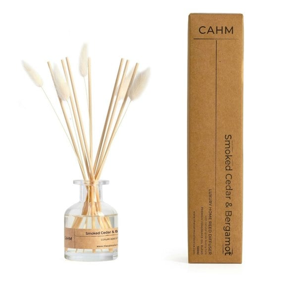 CAHM Smoked Cedar & Bergamot Reed Diffuser - Clear