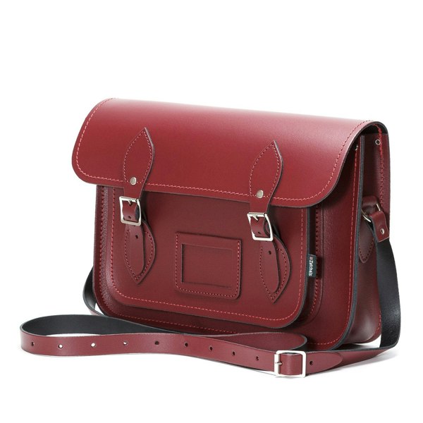 Zatchels Handmade Leather Satchel - Oxblood Red