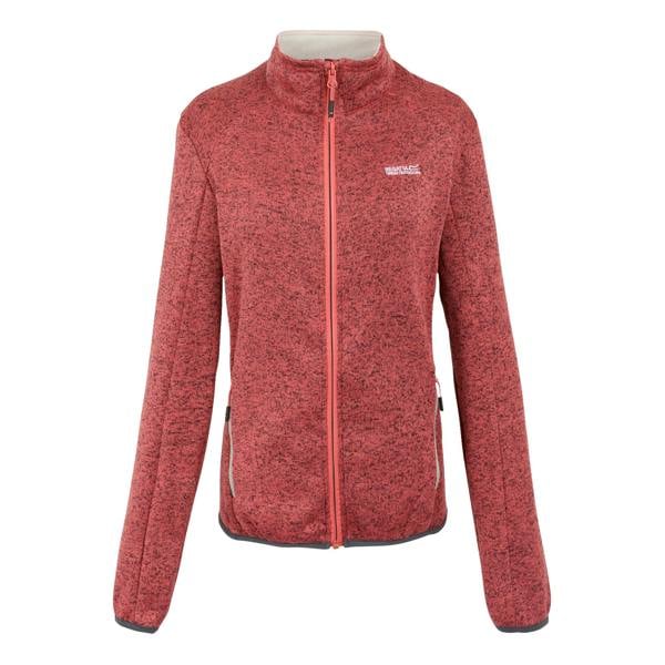 Regatta Womens/Ladies Newhill II Full Zip Fleece Jacket - Peach Bloom/Light Vanilla - 