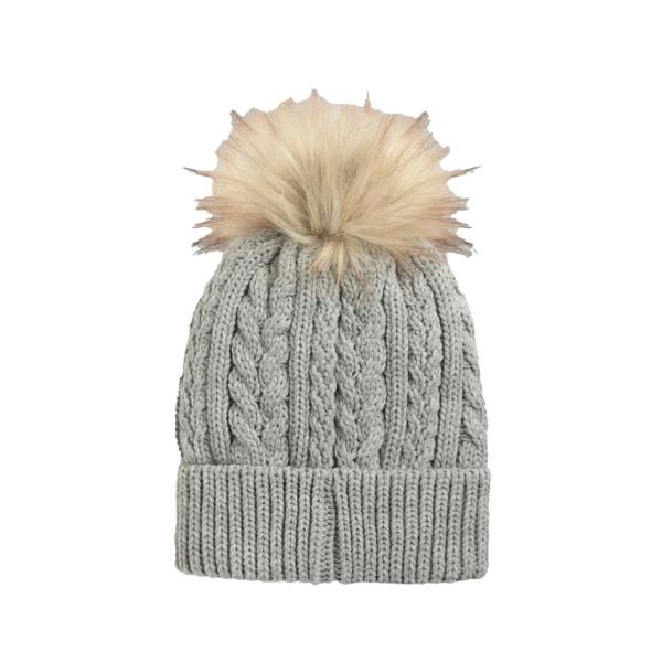 Animal Womens/Ladies Becky Recycled Winter Hat - Grey - 