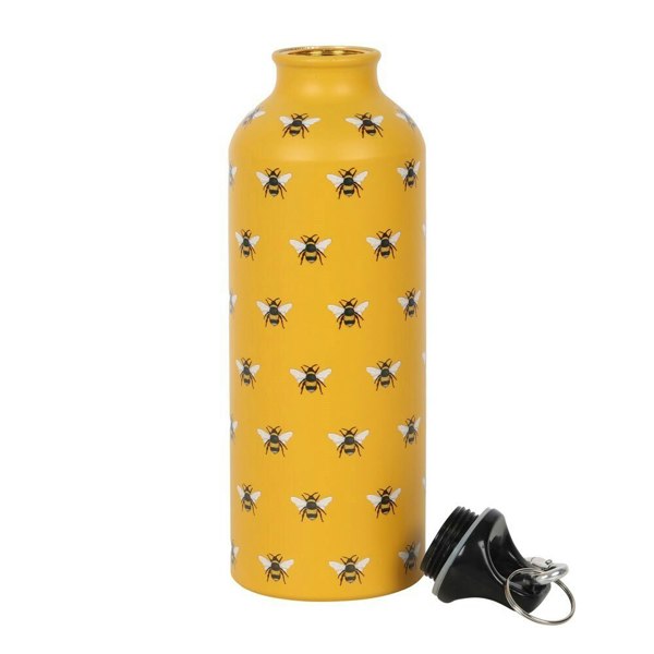 Something Different Bee Metal Water Bottle - Yellow/Black