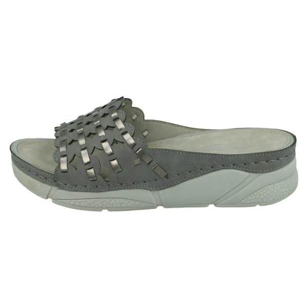 Spot On Ladies Spot On Mid Wedge Mules F10945
