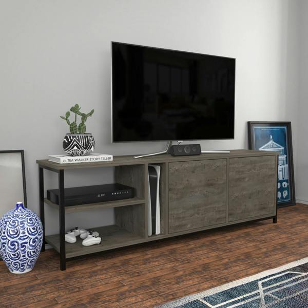 Decorotika Primrose Modern Tv Stand TV Cabinet for TV's up to 72"