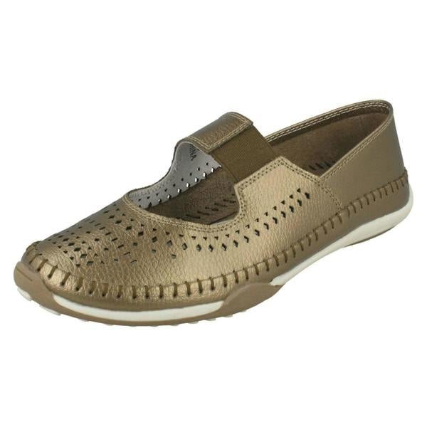 Down to Earth Ladies Down To Earth Elastic Upper Strap Shoes