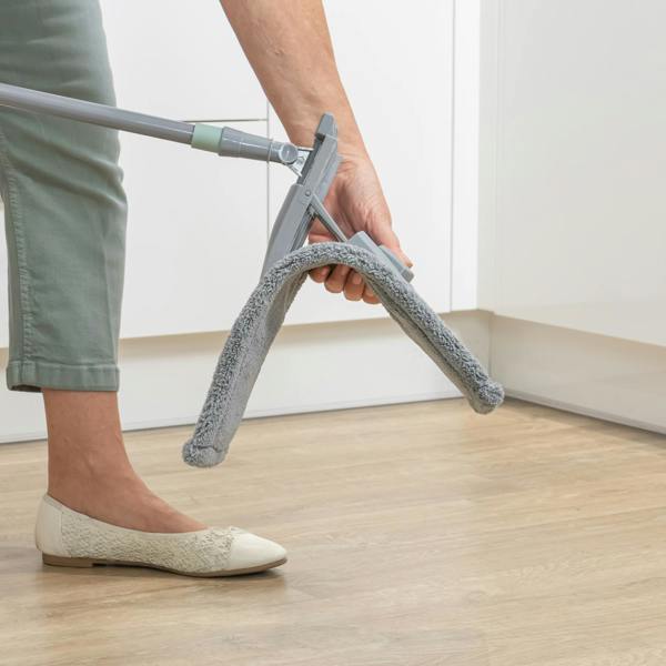 JVL Extended Microfibre Mop - Grey