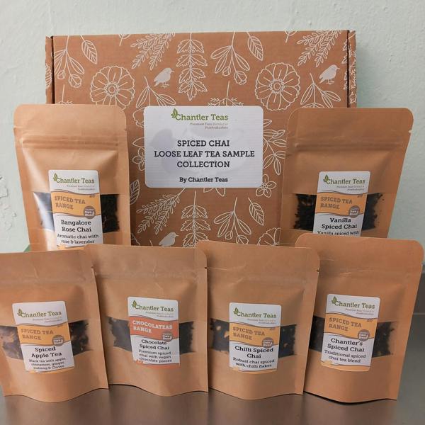 Chantler Teas Spiced Chai Loose Leaf Tea Sample Collection