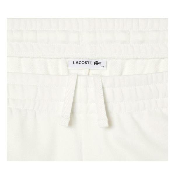 Lacoste Womens/Ladies Embroidered Logo Sweatpants - Cream - 