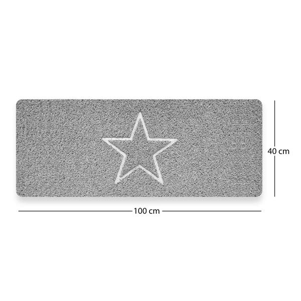 Nicoman Embossed Spaghetti Loofah Anti Slip Shower Mat - Star