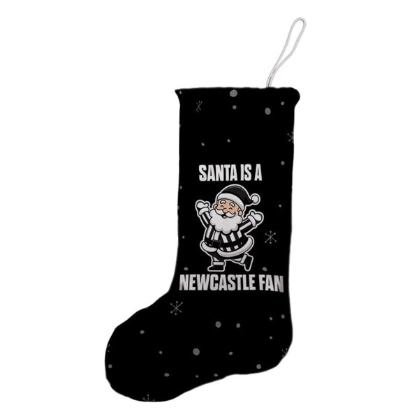 BritishmadeGifts Santa is a Newcastle Football Fan - Christmas Stocking