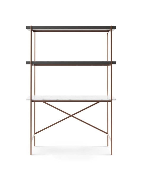 Adriana Desk & Bookshelf by Gillmore British Design © GillmoreSPACE Ltd